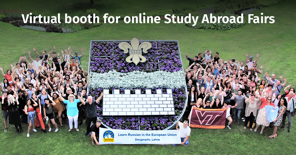 Virtual booth for online Study Abroad Fairs